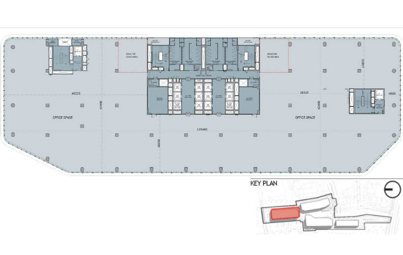 Typical floor plan for Tower 1