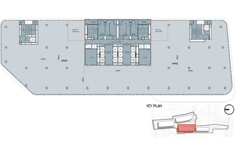 Typical floor plan for Tower 3