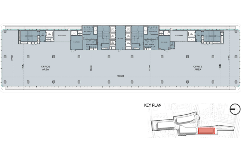 Typical floor plan for Tower 4