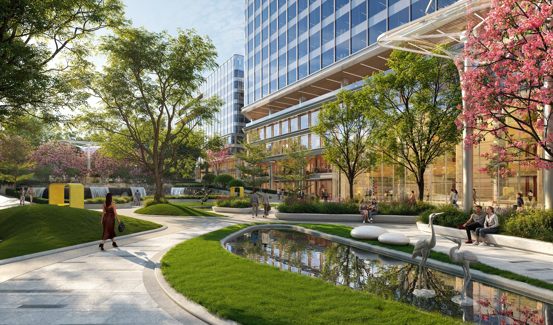 Shahi Business Park towers and landscape